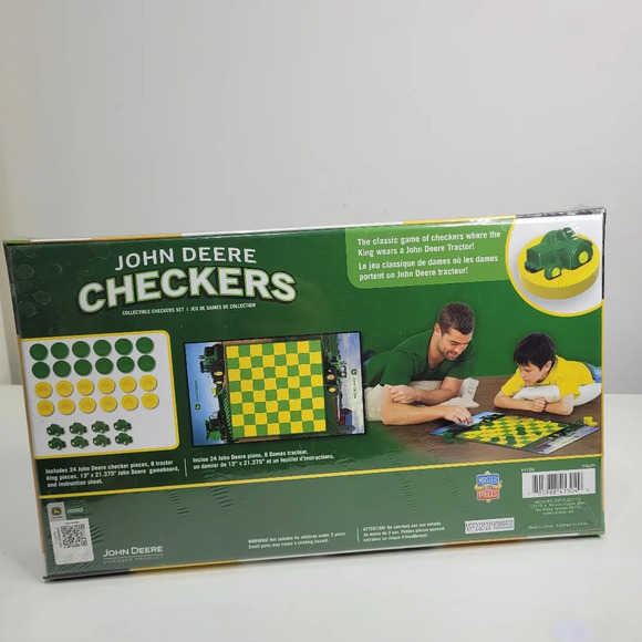 John Deere Checkers Game with Themed Board, Checkers and Tractor Kings NEW - Picture 2 of 10